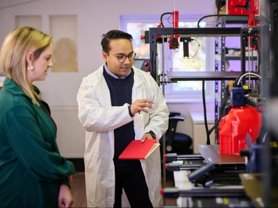 AnthroTek team in laboratory developing synthetic silicone models for medical training