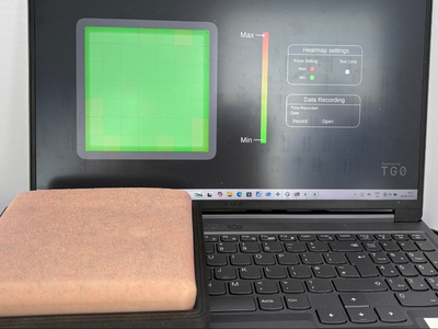 Sensor-integrated synthetic silicone skin pressure heatmap for medical device testing